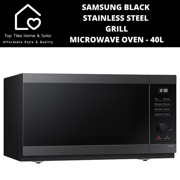 Samsung Black Stainless Steel Grill Microwave Oven - 40L