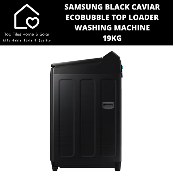 Samsung Black Caviar EcoBubble Top Loader Washing Machine - 19kg