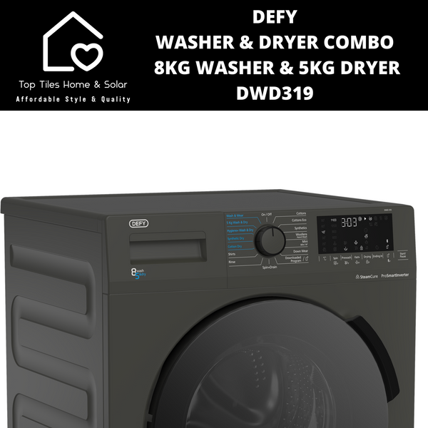 Defy Washer & Dryer Combo -  8kg Washer & 5kg Dryer DWD319