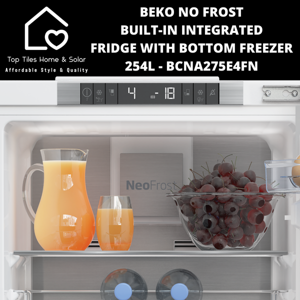 Beko No Frost Built-in Integrated Fridge Freezer - 254L BCNA275E4FN
