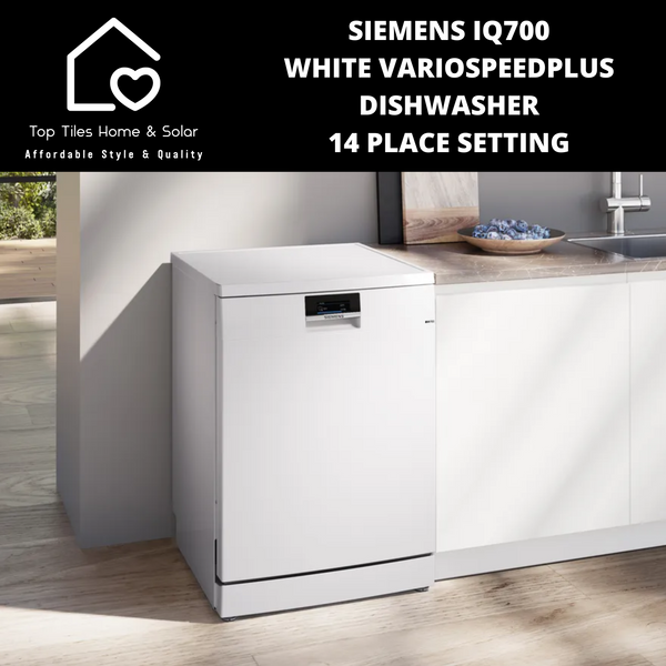 Siemens iQ700 - White VarioSpeedPlus Dishwasher - 14 Place Setting