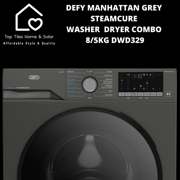 Defy Grey SteamCure Washer  Dryer Combo - 8/5kg Dryer DWD329