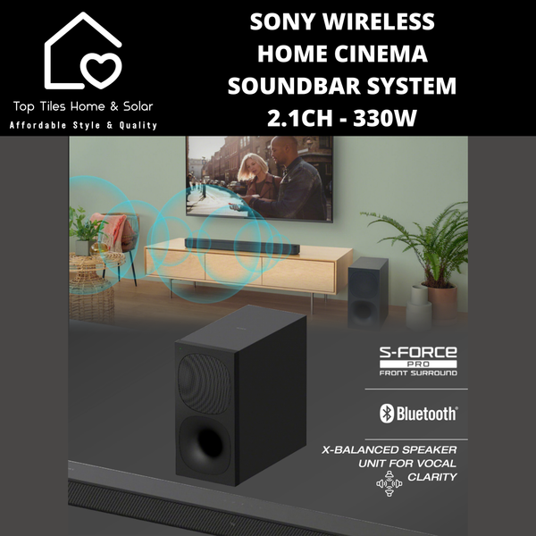 Sony Wireless Home Cinema Soundbar System 2.1CH - 330W