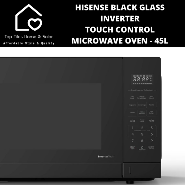 Hisense Black Glass Inverter Touch Control Microwave Oven - 45L