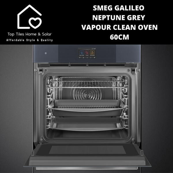 Smeg Galileo Neptune Grey Vapour Clean Oven – 60cm