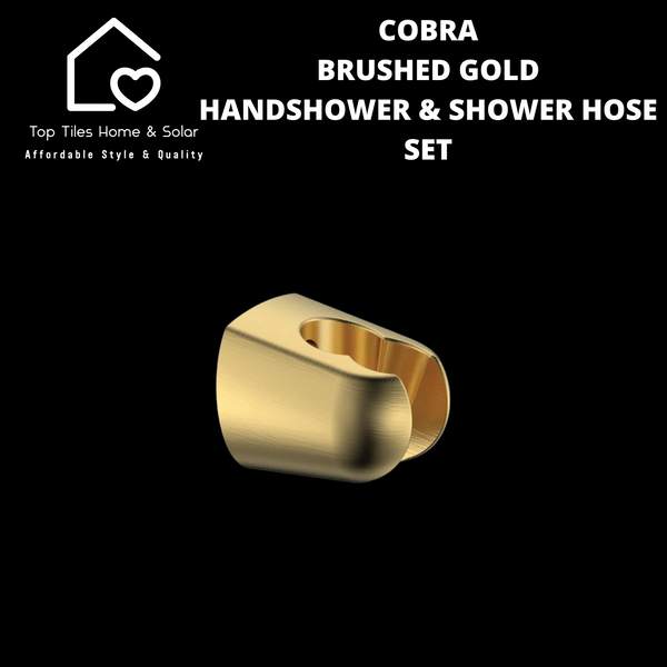 Cobra Brushed Gold Handshower & Shower Hose Set