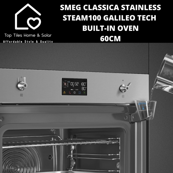 Smeg Classica Stainless Steam100 Galileo Tech Built-in Oven – 60cm