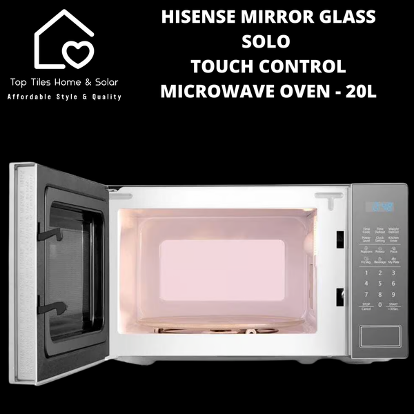 Hisense Mirror Glass Solo Touch Control Microwave Oven - 20L