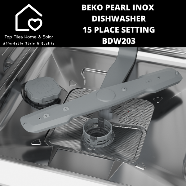 Beko Pearl Inox Dishwasher - 15 Place Setting - BDW203