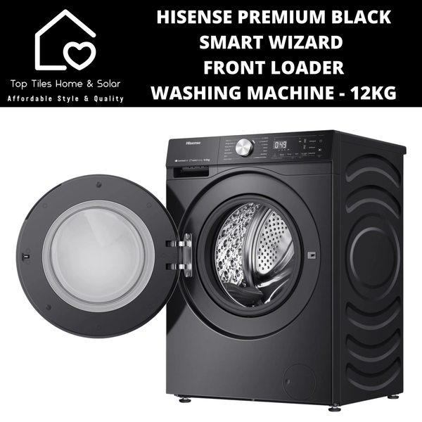 Hisense Premium Black Smart Front Loader Washing Machine - 12kg