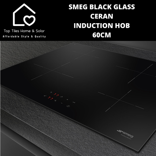 Smeg Black Glass Ceran Induction Hob - 60cm
