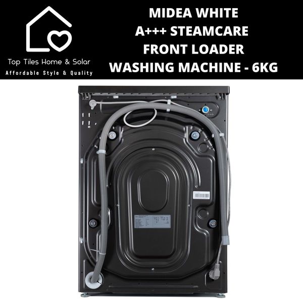 Midea White A+++ SteamCare Front Loader Washing Machine - 6kg