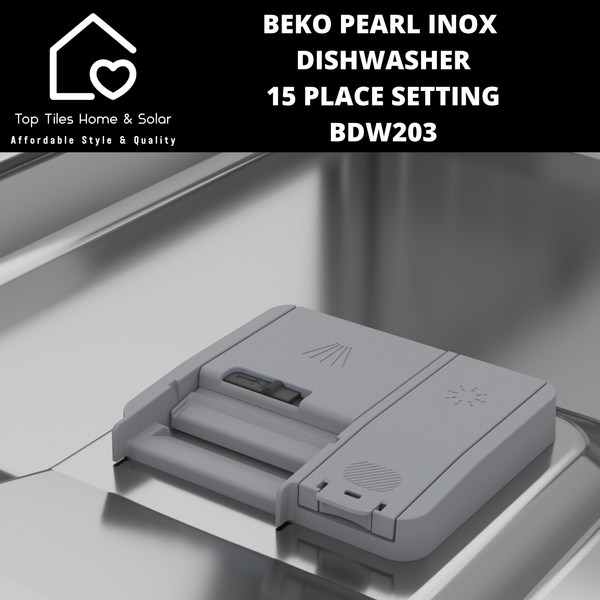 Beko Pearl Inox Dishwasher - 15 Place Setting - BDW203