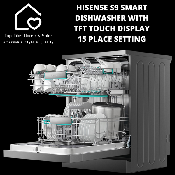 Hisense S9 Smart Dishwasher with TFT Touch Display - 15 Place Setting