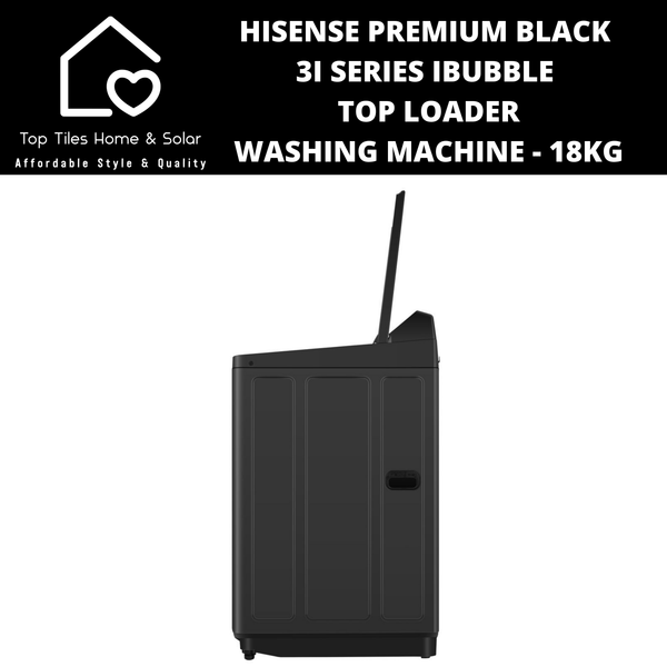 Hisense Premium Black 3i Series iBubble Top Loader Washing Machine - 18kg