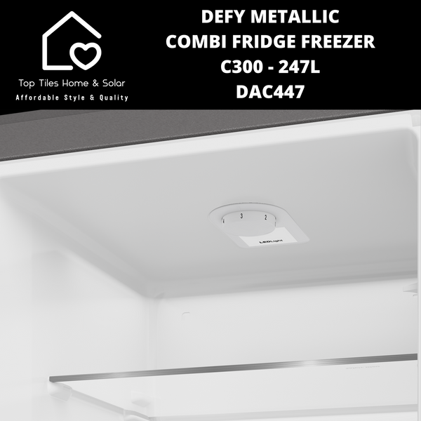 Defy Metallic Combi Fridge Freezer C300 - 247L DAC447