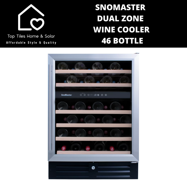 SnoMaster Dual Zone Wine Cooler - 46 Bottle