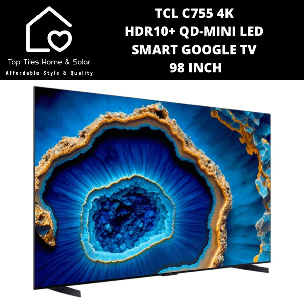TCL C755 4K HDR10+ QD-Mini LED Smart Google TV - 98 Inch