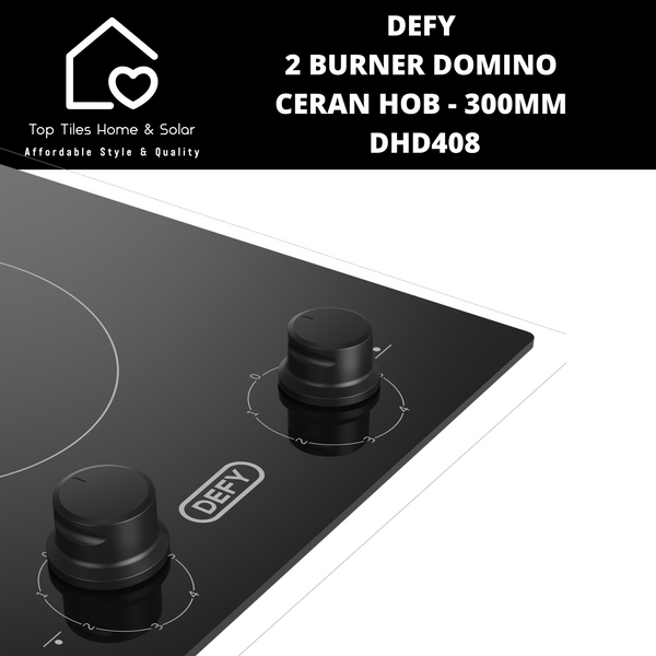 Defy 2 Burner Domino Ceran Hob - 300mm DHD408