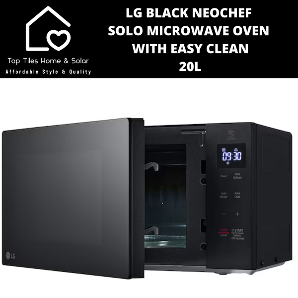 LG Black NeoChef Solo Microwave Oven with Easy Clean - 20L