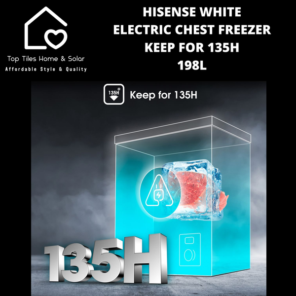 Hisense White Electric Chest Freezer - 198L