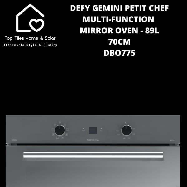 Defy Gemini Petit Chef Multi-Function Mirror Oven - 89L 70cm DBO775
