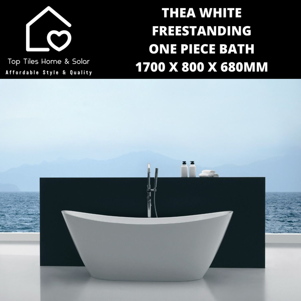 Thea White Freestanding One Piece Bath - 1700 x 800 x 680mm