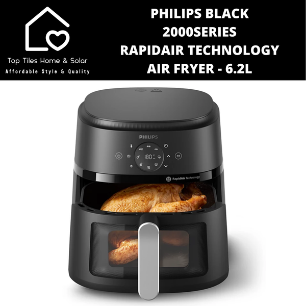 Philips Black 2000Series RapidAir Technology Air Fryer - 6.2L