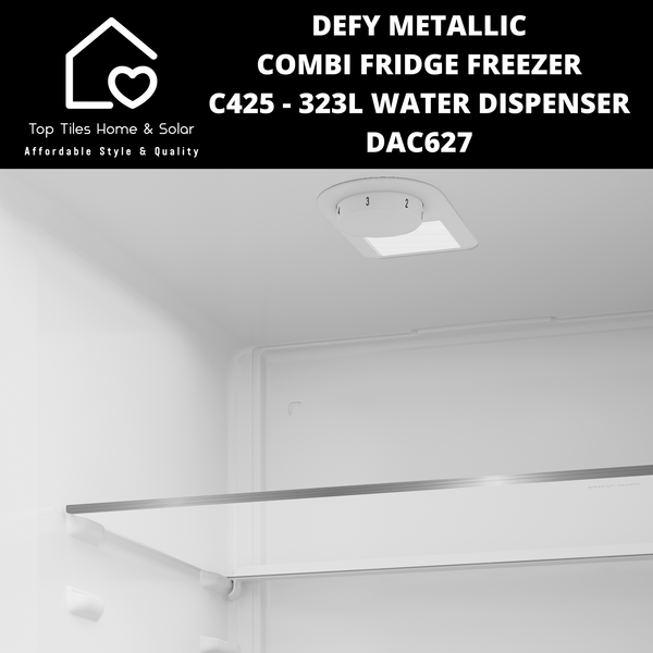 Defy Metallic Combi Fridge Freezer C425 - 323L Water Dispenser DAC627