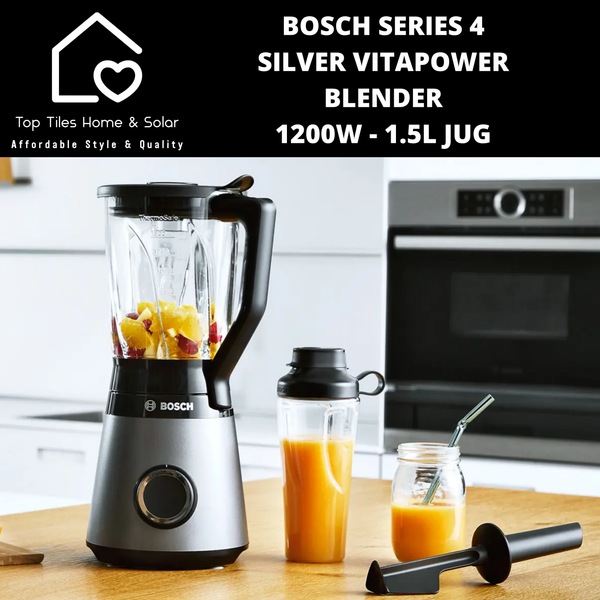 Bosch Series 4 - Silver VitaPower Blender 1200W - 1.5L Jug