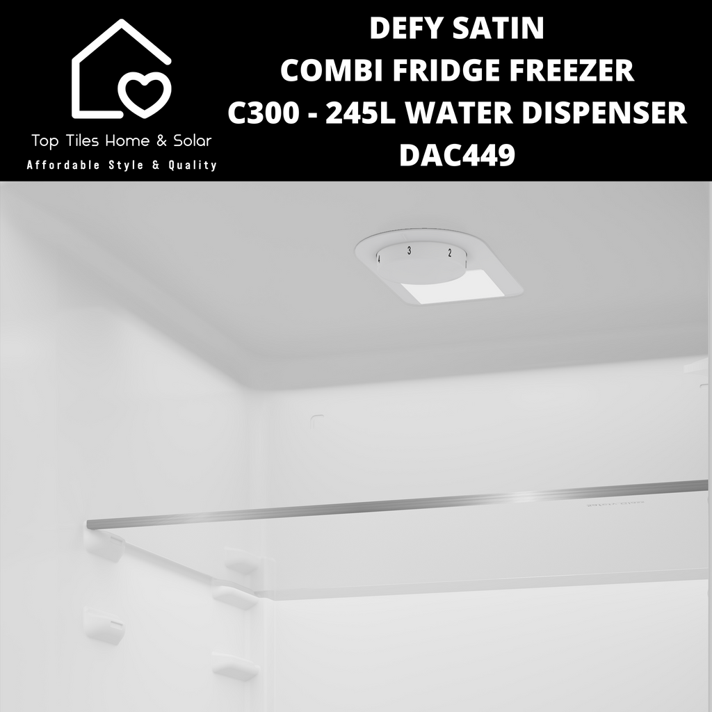 Dac449 Defy Satin Combi Fridge Freezer C300 - 245L Water Dispenser DAC449 ...