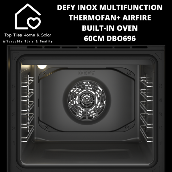 Defy Inox Multi-Function Thermofan+ AirFire Built-in Oven - 60cm DBO696