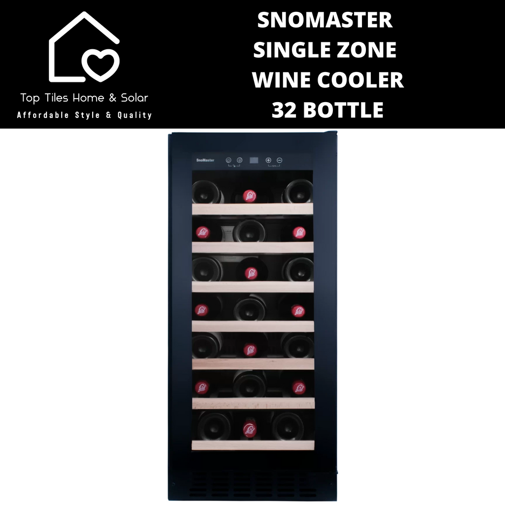 SnoMaster Single Zone Wine Cooler 32 Bottle Top Tiles Home & Solar