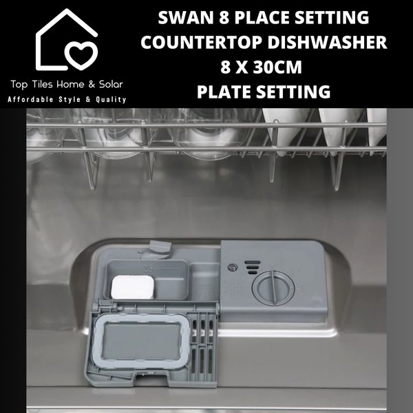 Swan 8 Place Setting Countertop Dishwasher - 8 x 30cm Plate Setting