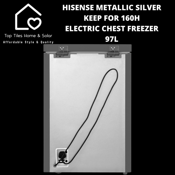Hisense Metallic Silver Keep For 160H Electric Chest Freezer - 97L