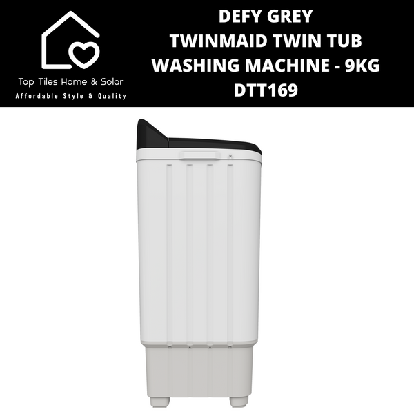 Defy Grey Twinmaid Twin Tub Washing Machine - 9kg DTT169