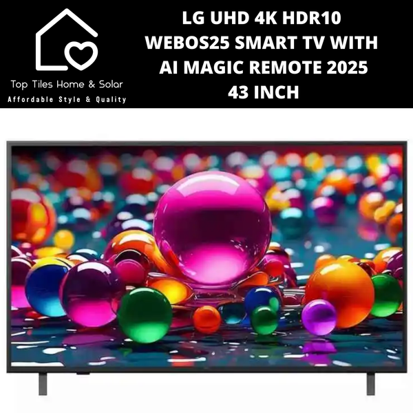 LG UHD 4K HDR10 WebOS25 Smart TV with AI Magic Remote 2025 - 43 Inch