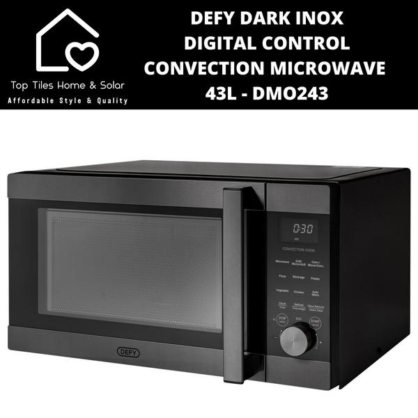 Defy Dark Inox Digital Convection Microwave - 43L DMO243