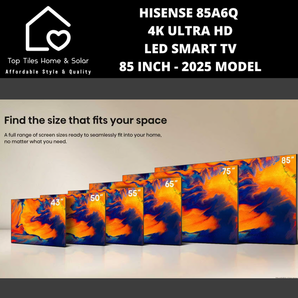 Hisense 85A6Q 4K UHD LED Smart TV - 85 Inch 2025 MODEL