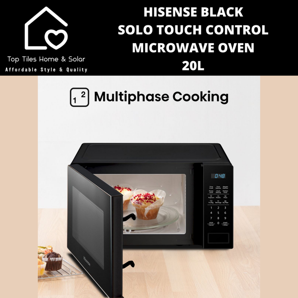 Hisense Black Solo Touch Control Microwave Oven - 20L