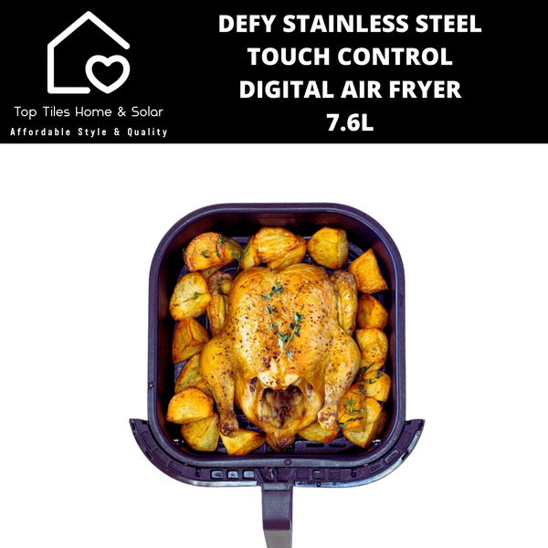 Defy Stainless Steel Touch Control Digital Air Fryer - 7.6L