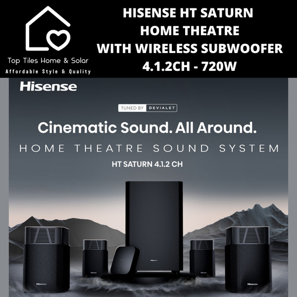 Hisense HT Saturn Home Theatre with Wireless Subwoofer 4.1.2Ch - 720W