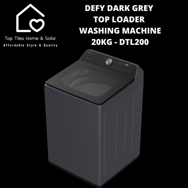 Defy Dark Grey Top Loader Washing Machine - 20kg DTL200
