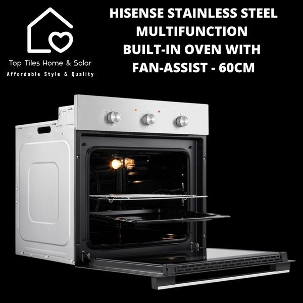 Hisense Stainless Steel Multifunction Built-in Oven With Fan-Assist - 60cm