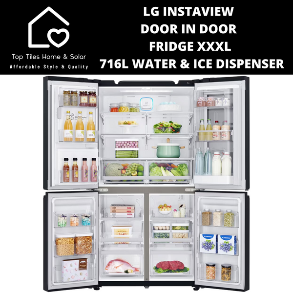 LG Instaview Door In Door Fridge XXXL - 716L Water & Ice Dispenser