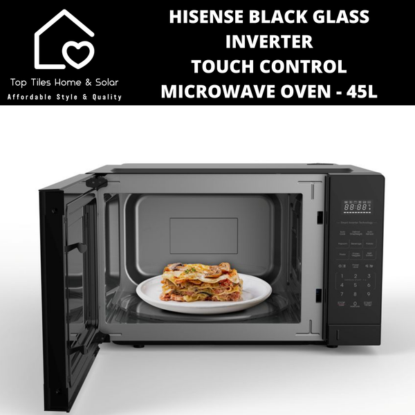 Hisense Black Glass Inverter Touch Control Microwave Oven - 45L