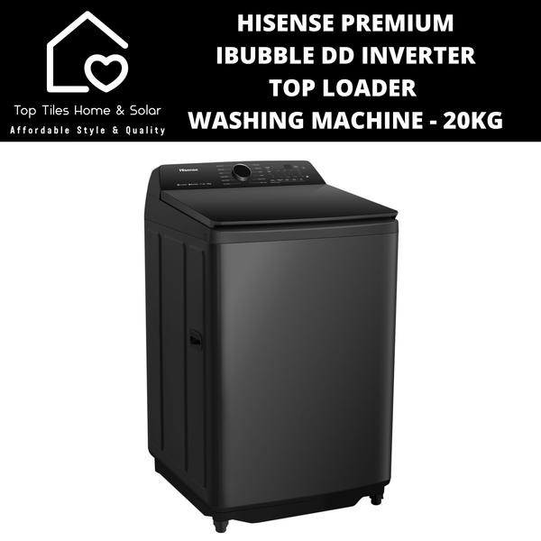 Hisense Premium iBubble DD Inverter Top Loader  Washing Machine - 20kg