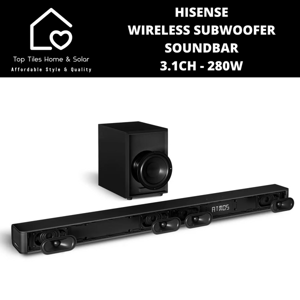 Hisense Wireless Subwoofer Soundbar 3.1Ch - 280W
