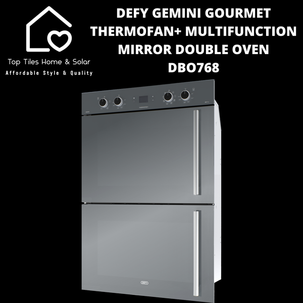 Defy Gemini Gourmet Thermofan+ Multifunction Double Oven - DBO768