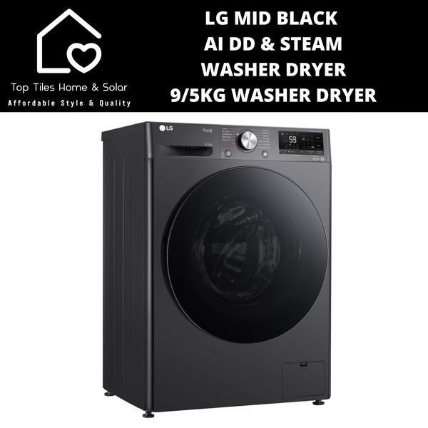 LG Mid Black AI DD & Steam Washer Dryer - 9/5kg Washer Dryer